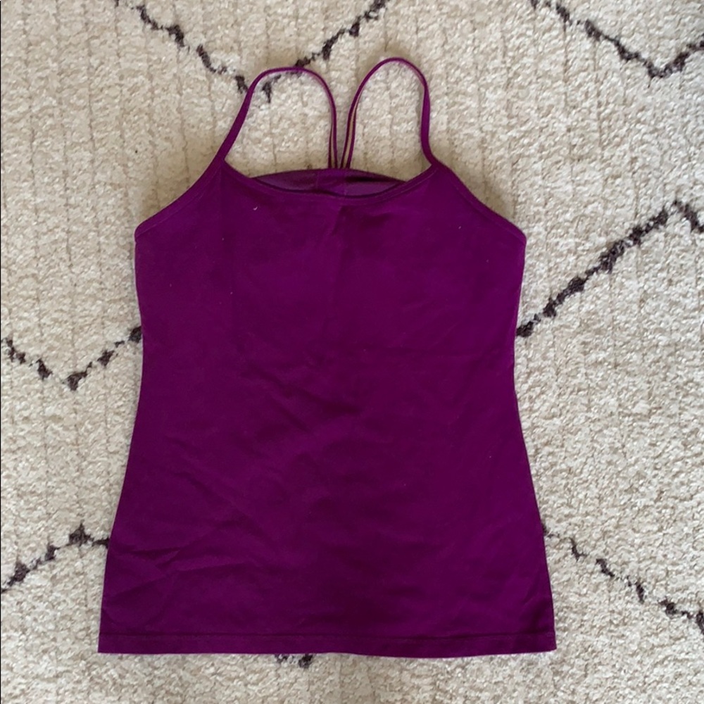 Lululemon tank with built in bralette size 10